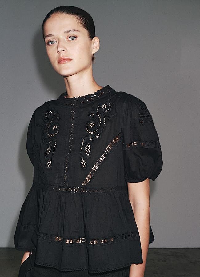 Imagen - Blusa romántica con mangas abullonadas