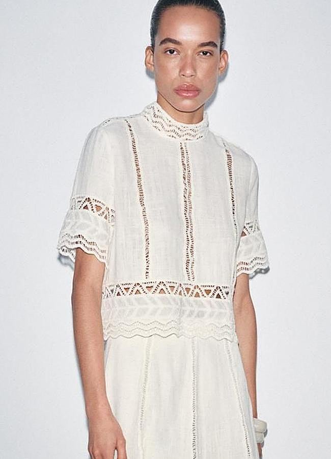 Imagen - Blusa romántica con detalles de crochet