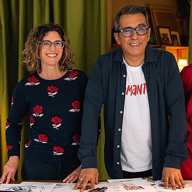 Andreu Buenafuente, junto a Marta Bercebal. 