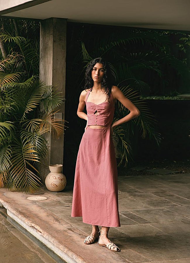 Imagen - Vestido midi cut out Zara.