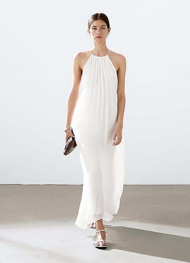 Imagen - Vestido largo volumen Massimo Dutti.