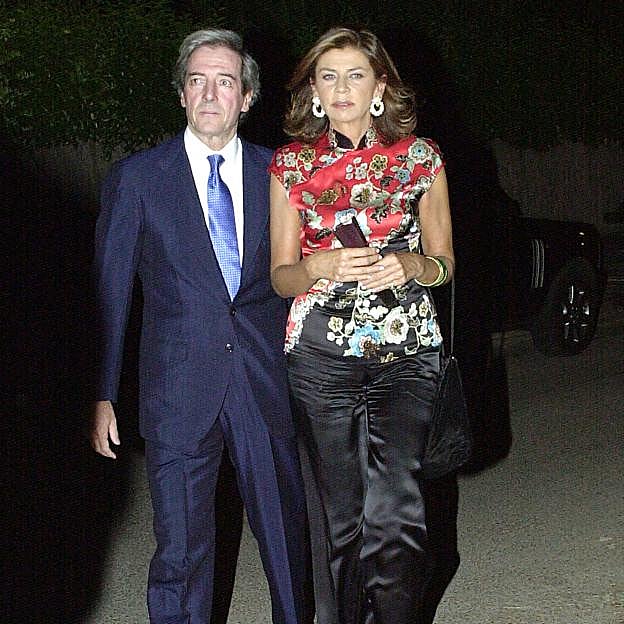 Alfonso de Borbón y Escasany y Marisa Yordi, en Madrid en 2003. 