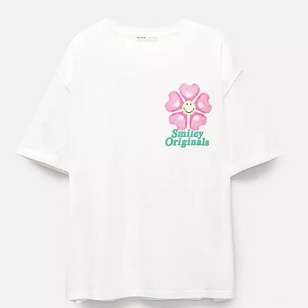 Camiseta flor Smiley (17,99€)