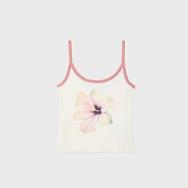 Camiseta tirantes hibiscos (9,99€)