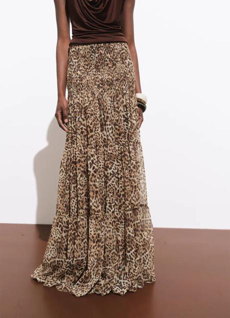 Imagen - Falda con estampado de leopardo de Mango (89,99 euros)