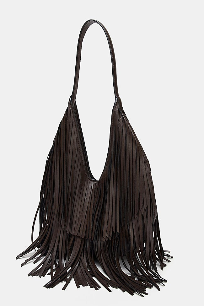 Bolso con flecos de Zara (29,99 euros)