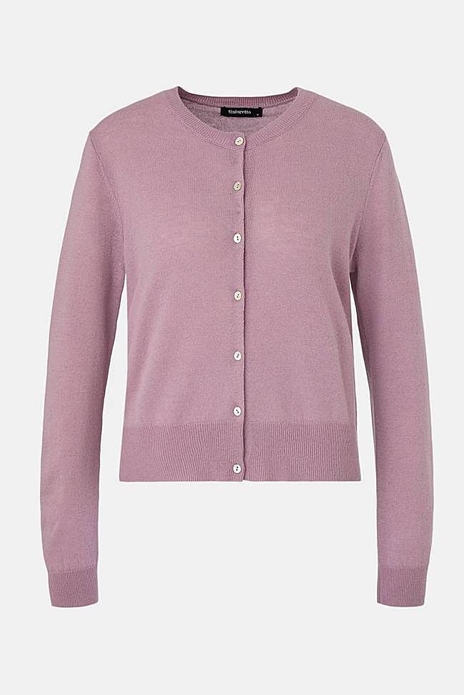 Cárdigan de mujer con cuello caja y botones (17,99€ en El Corte Inglés)