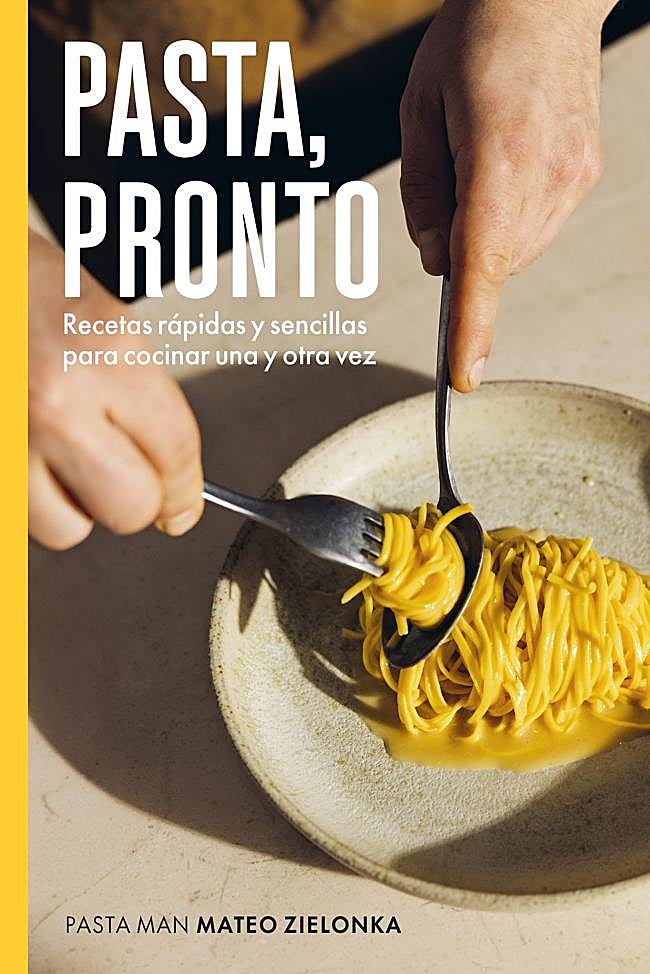 Portada de Pasta, pronto, el nuevo libro de recetas de Mateo Zielonka.