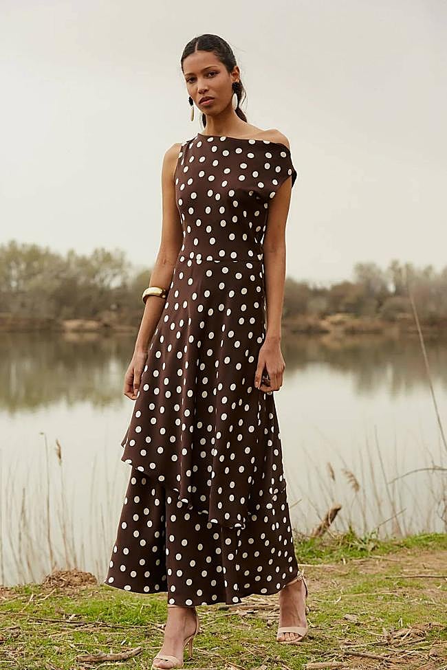 Vestido Azriel Marrón (145€)