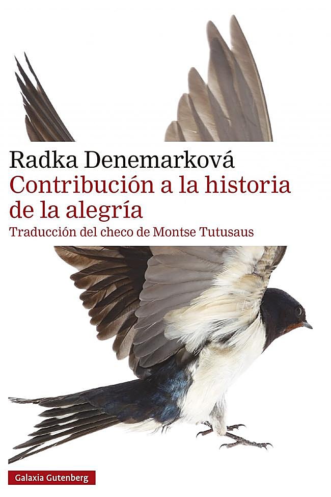 Portada de Contribución a la historia de la alegría, de la novelista checa Radka Denemarková.