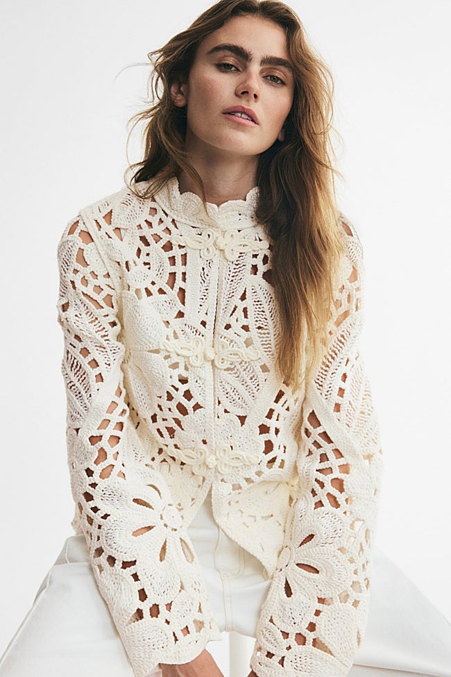 Chaqueta de crochet de H&M (59,99 euros)
