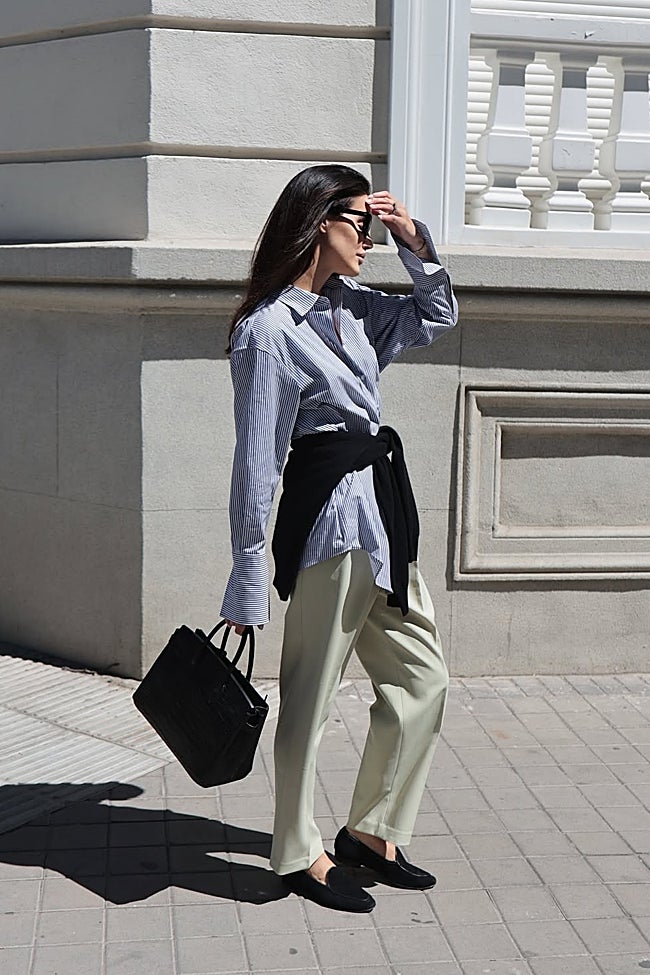 Camisa de rayas+ pantalones masculinos