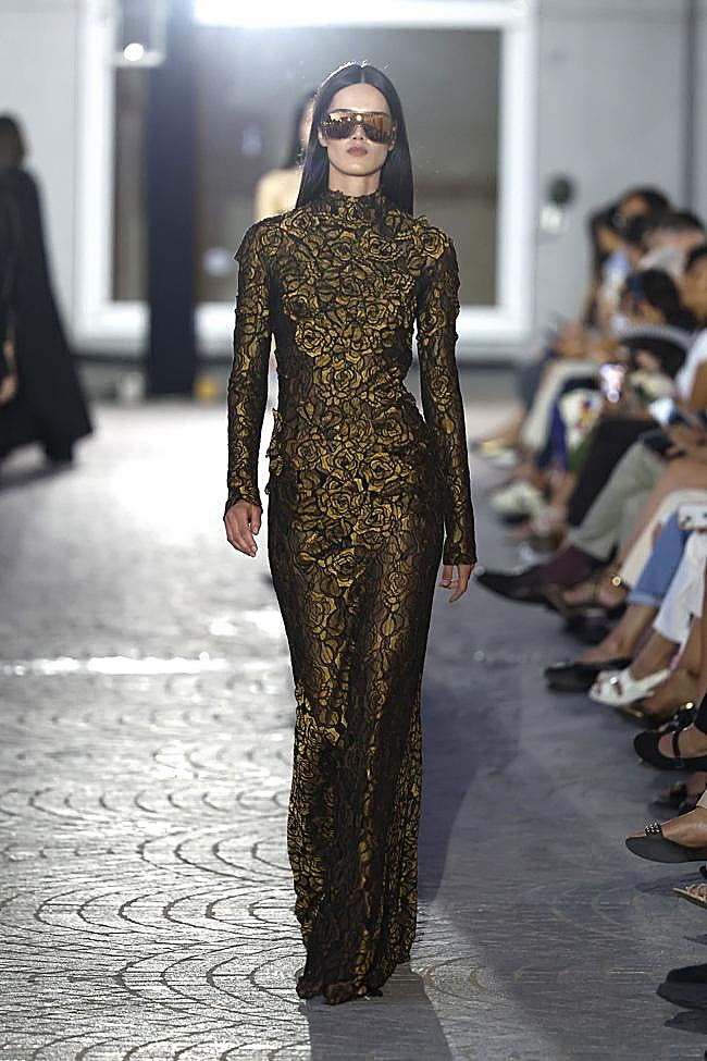 Look de Alvarno en Mercedes-Benz Fashion Week Madrid.