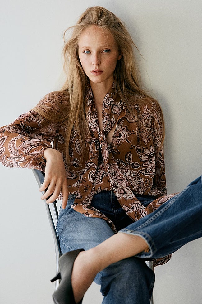 Camisa estampada de Mango (39,99 euros)