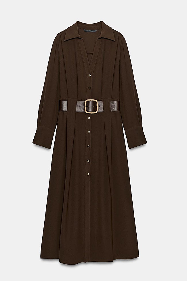 Vestido midi de Zara (45,99 euros)