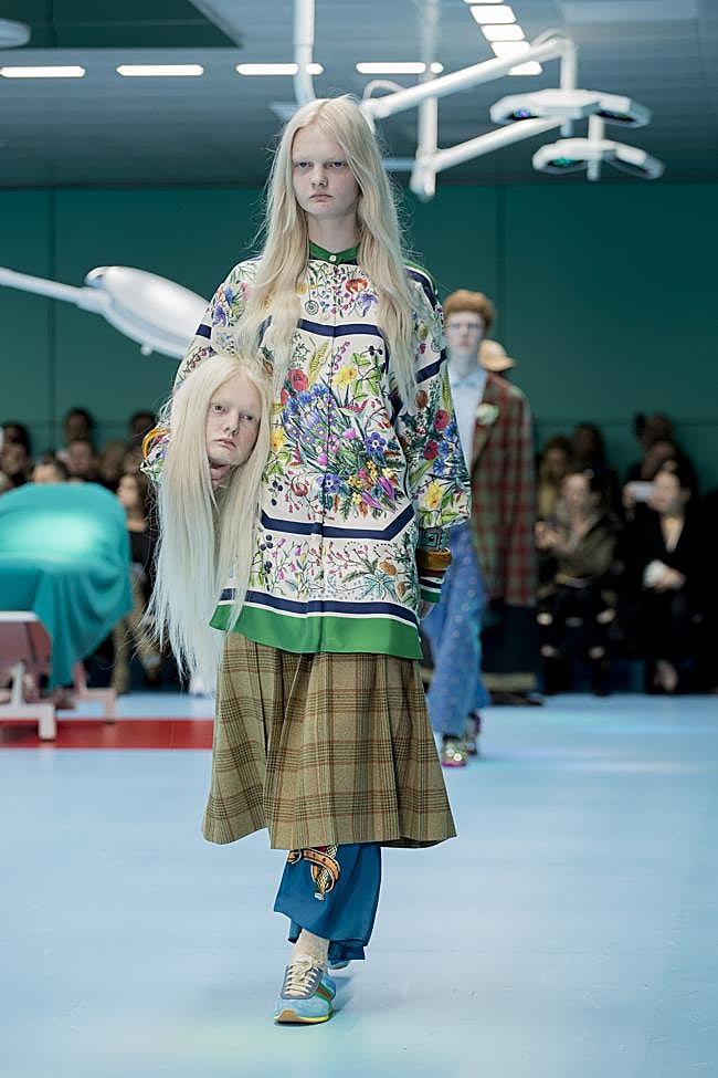 Imagen de un desfile de Gucci de la colección otoño-invierno 2018-2019.
