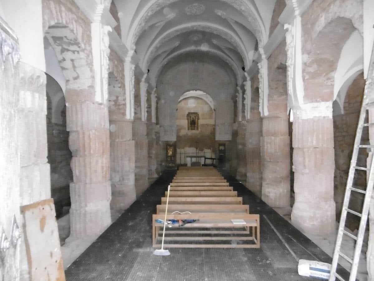 Interior de la basílica de Tricio.