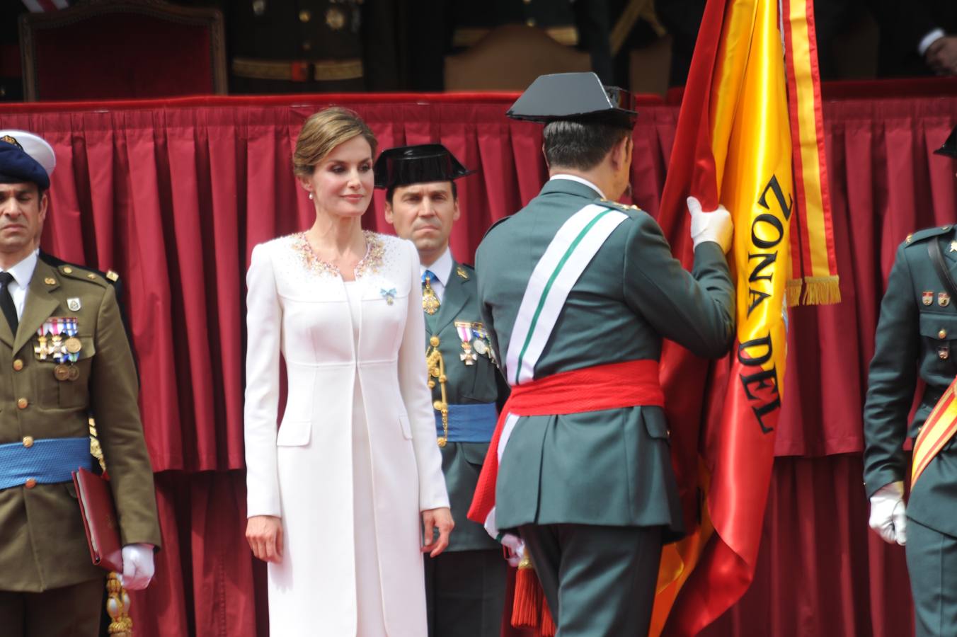 La Reina preside un homenaje a la Guardia Civil en Vitoria