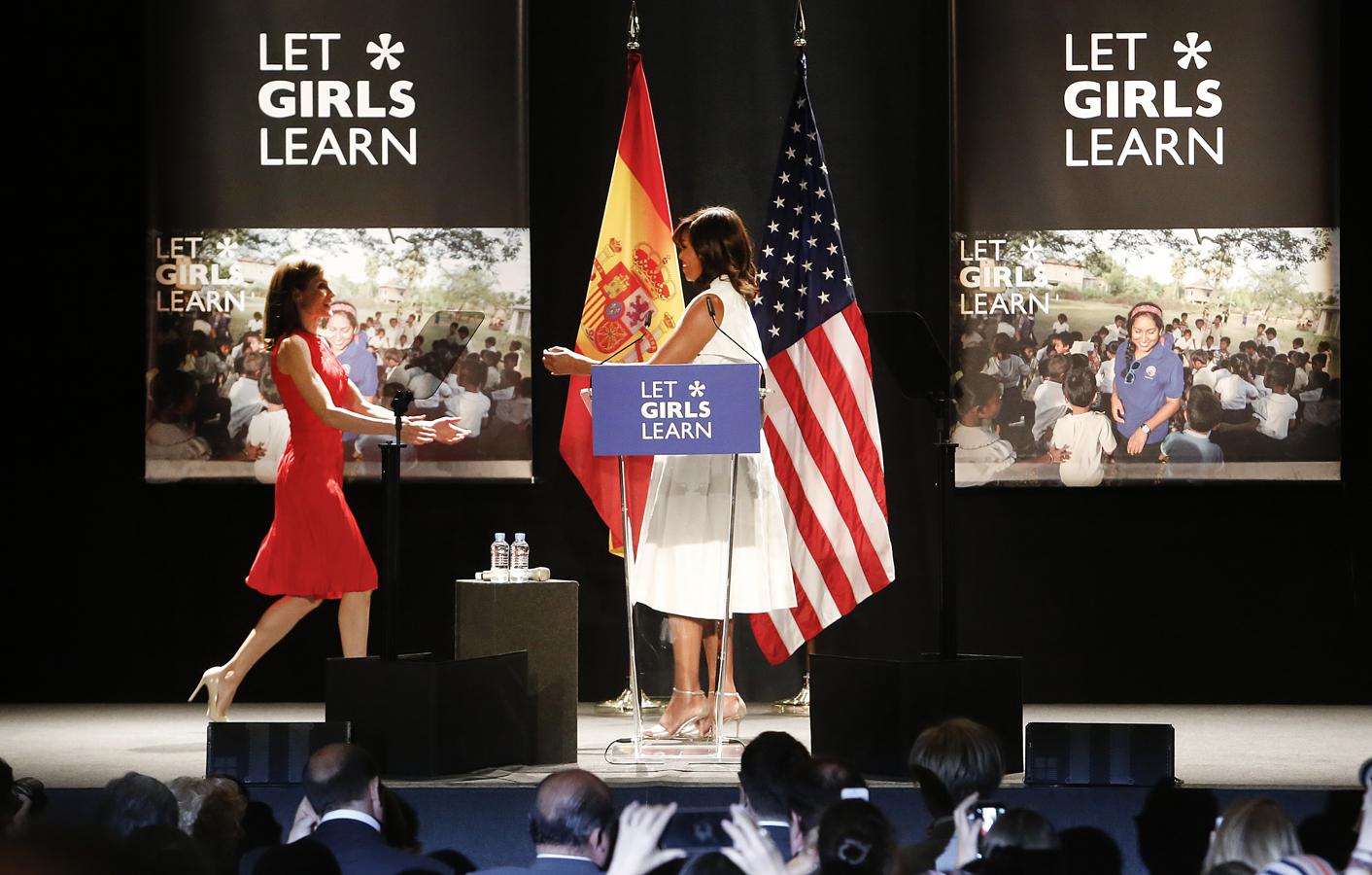 La conferencia de Michelle Obama, en Madrid