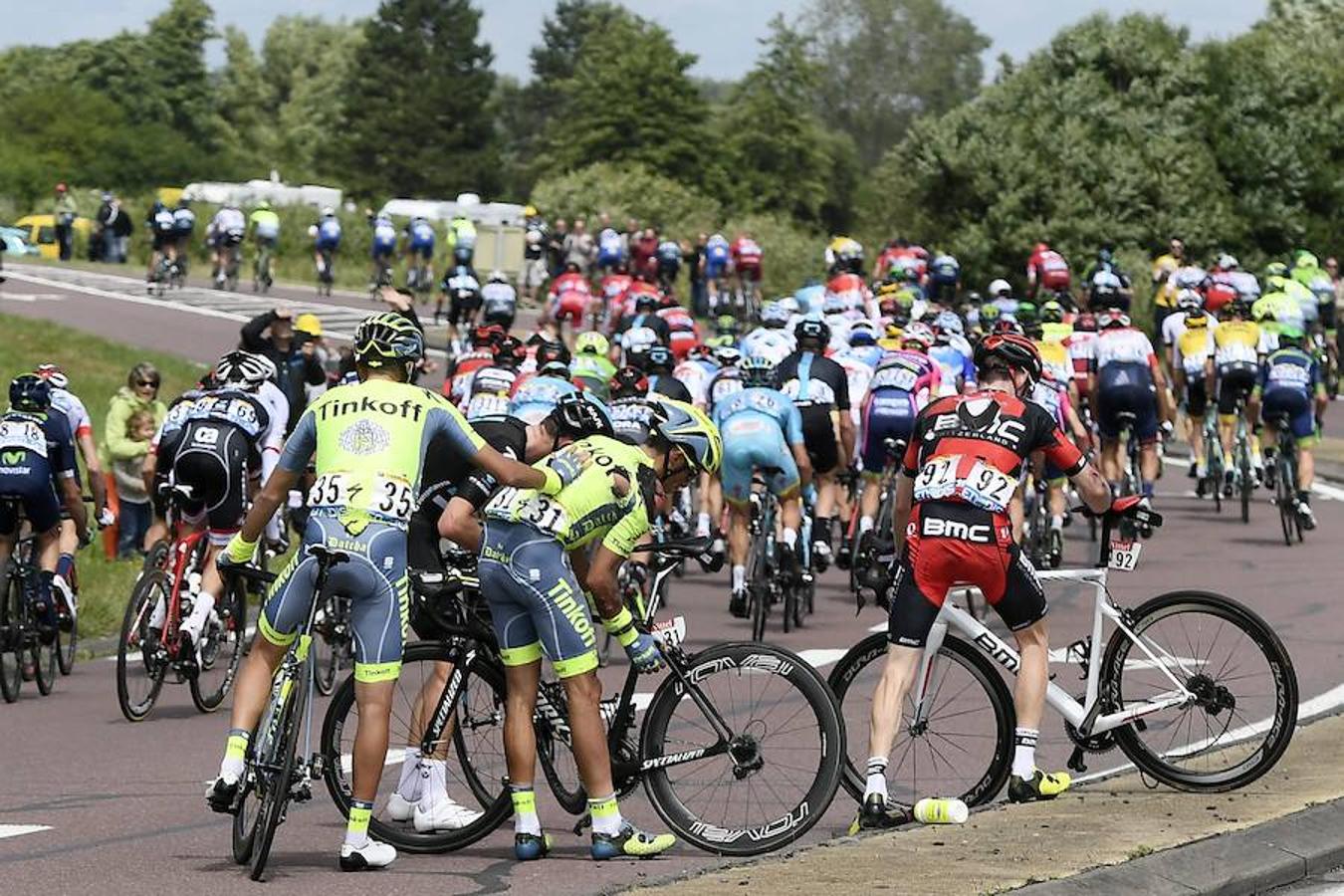 Las mejores imágenes de la primera etapa del Tour