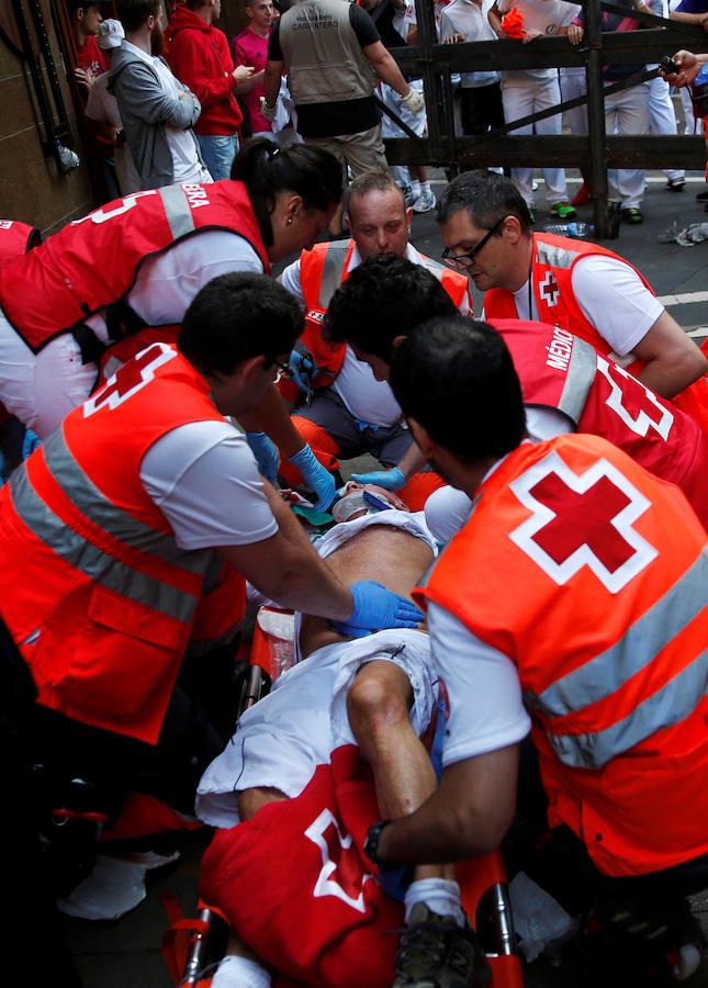 Pánico en el encierro de Cebada Gago con al menos siete heridos por asta