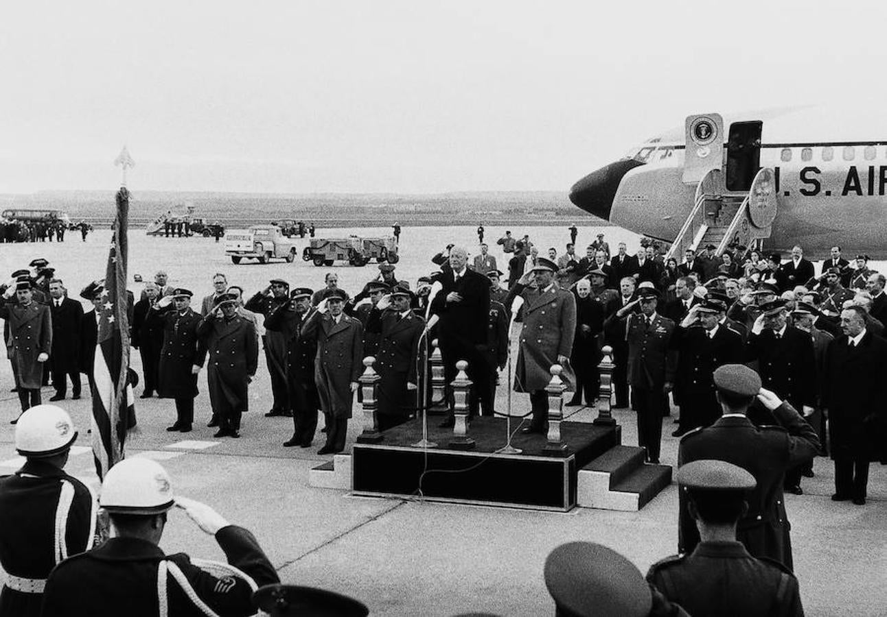 Dwight D. Eisenhower y Francisco Franco, durante la visita que el republicano efectuó en 1959.