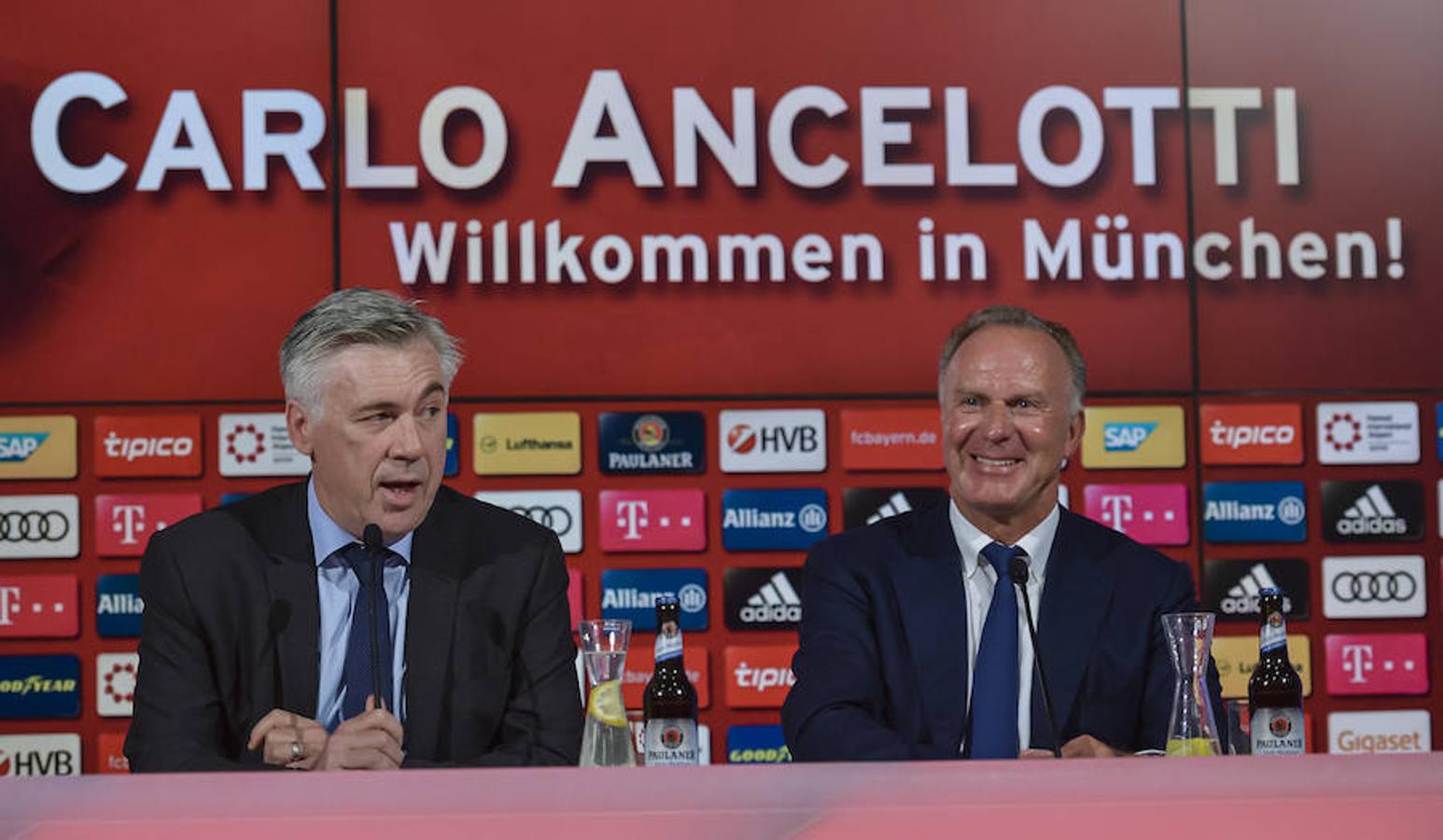 Carlo Ancelotti presentado como nuevo técnico del Bayern de Múnich