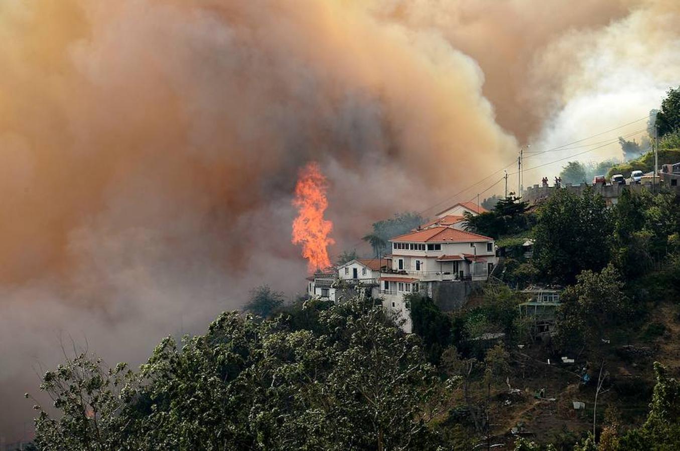 El fuego azota Madeira