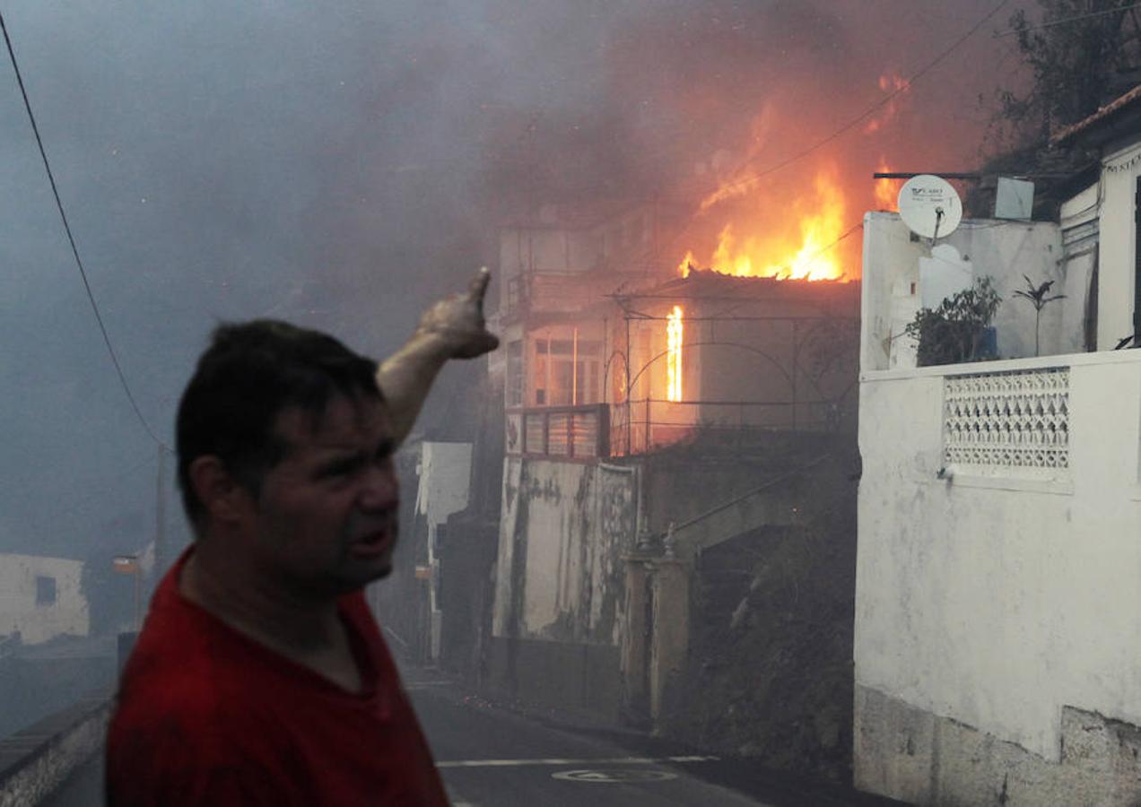 El fuego azota Madeira