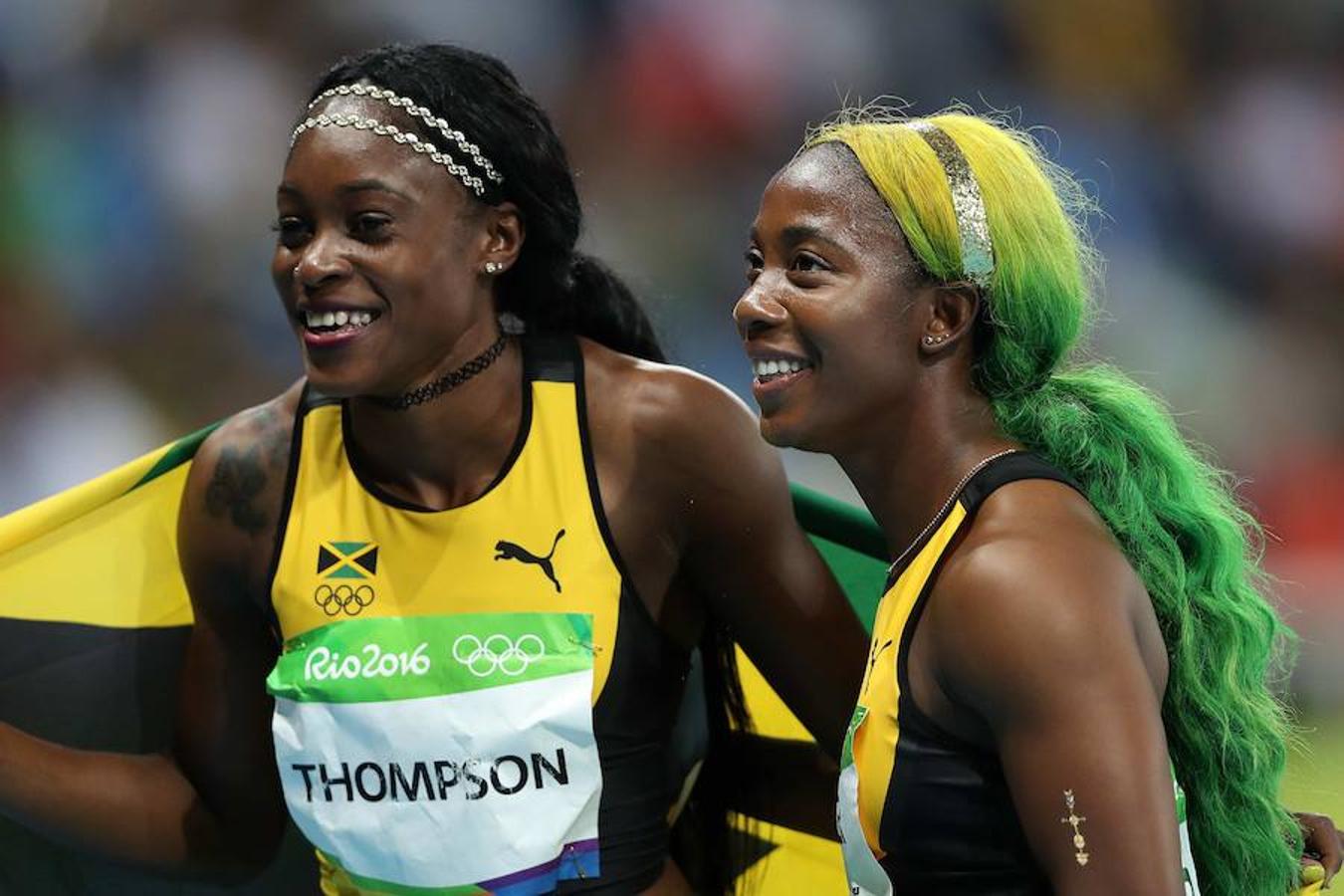 Las mejores imágenes del oro de Elaine Thompson