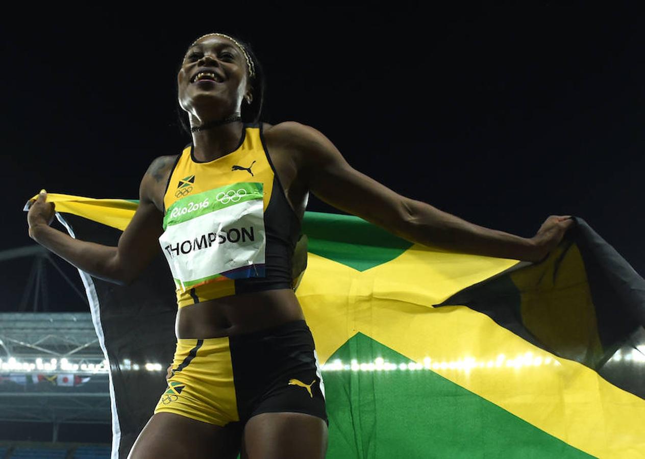 Las mejores imágenes del oro de Elaine Thompson