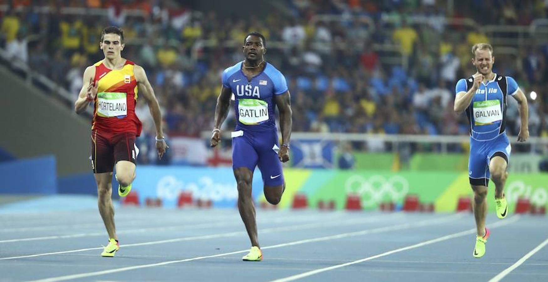 Bruno Hortelano se queda fuera de la final de los 200 metros