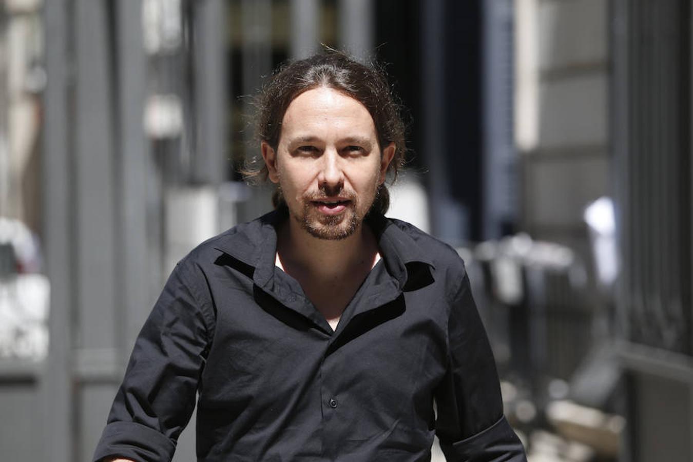 Pablo Iglesias, a su llegada al Congreso.