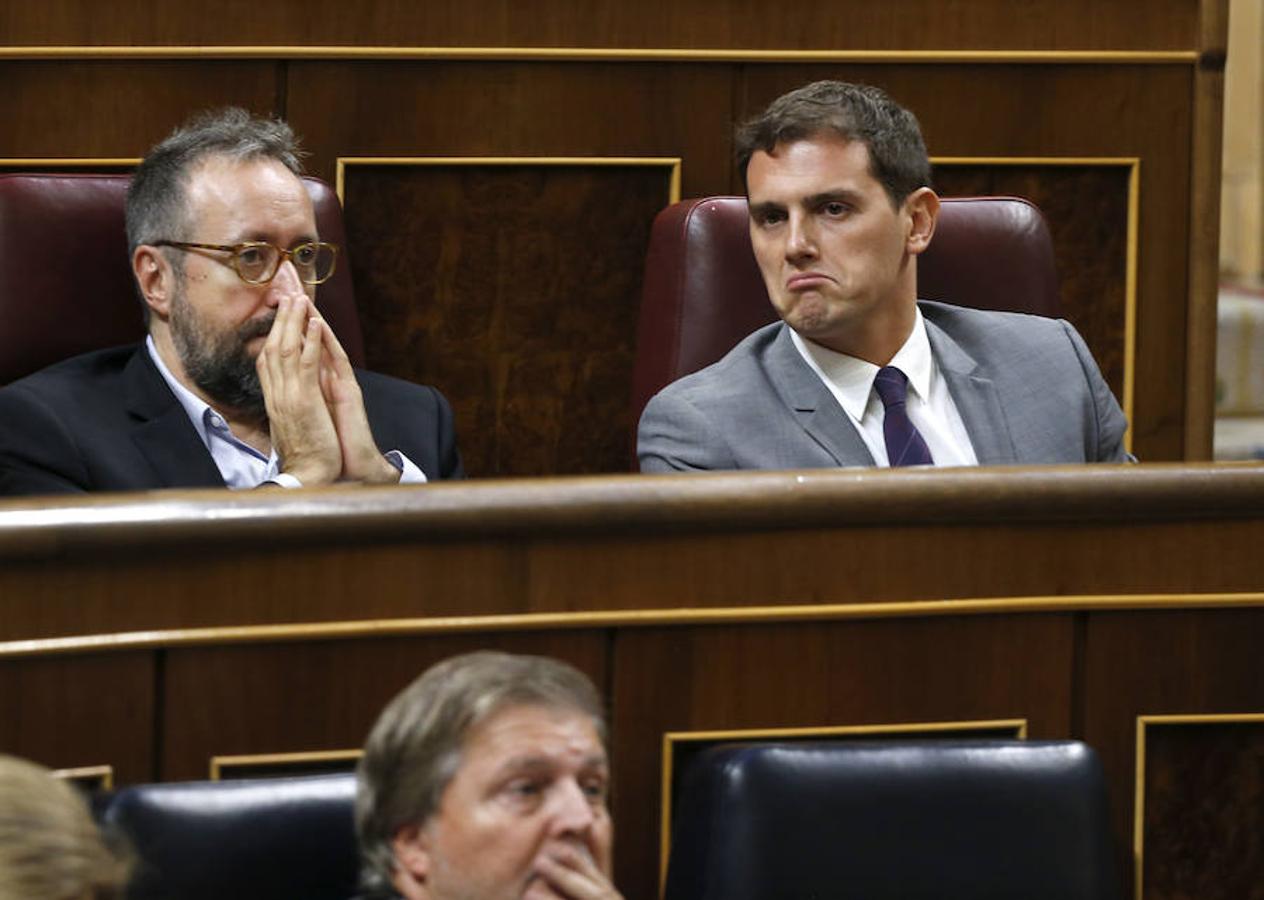 Juan Carlos Girauta y Albert Rivera, diputados de Ciudadanos.