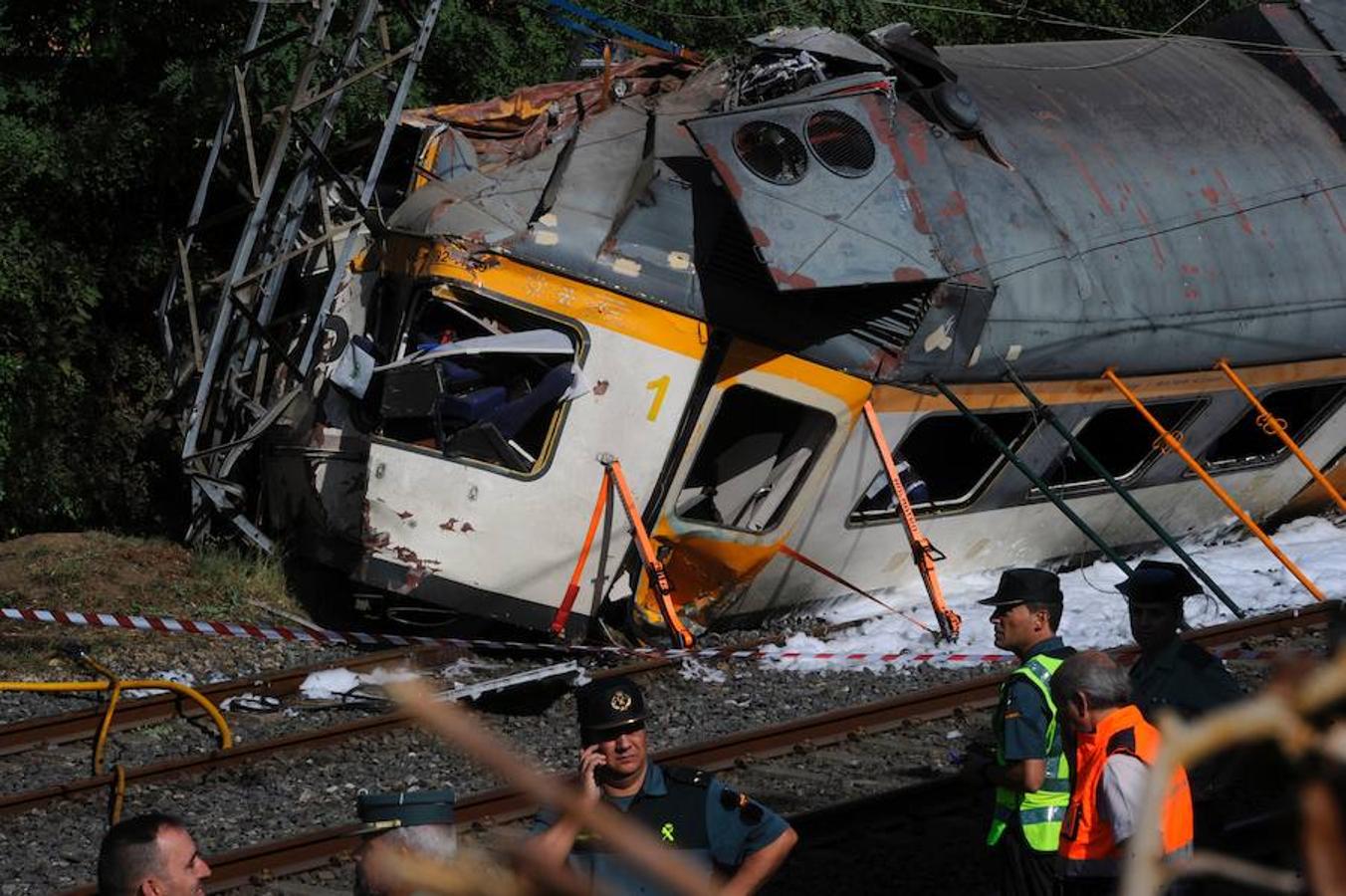 Descarrila un tren en O Porriño