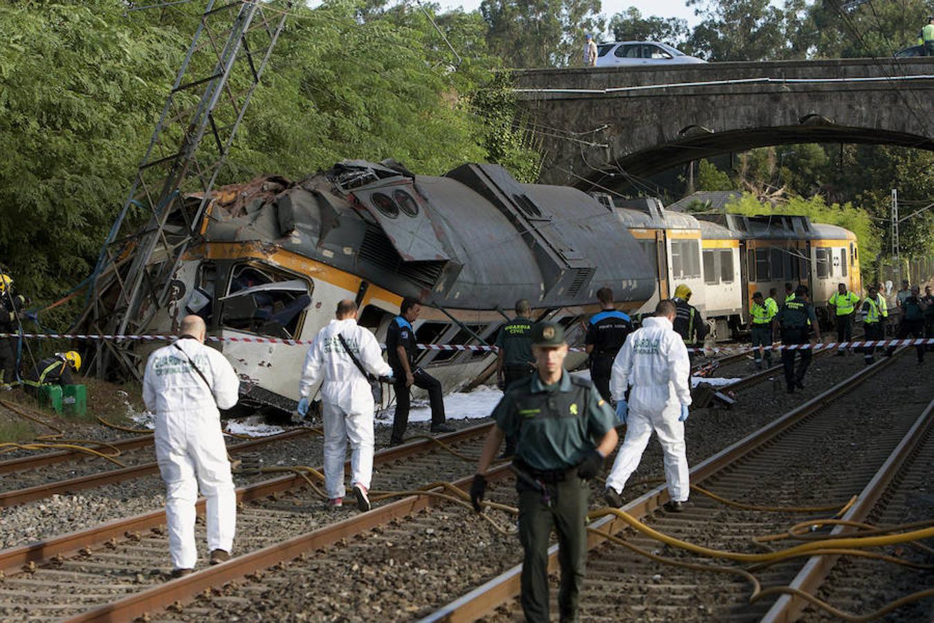 Descarrila un tren en O Porriño