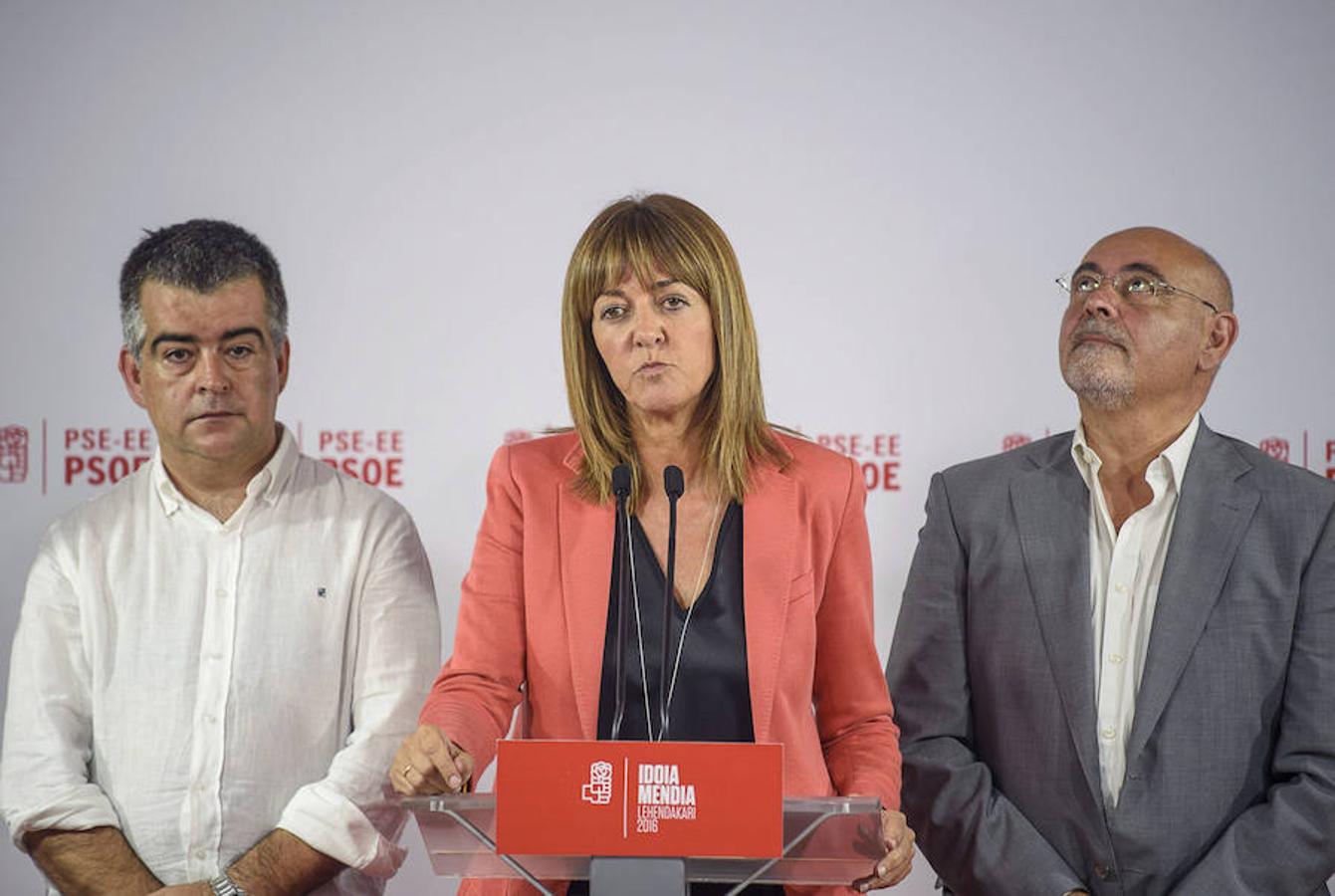 Idoía Mendía lamenta el mal resultado electoral del PSE.