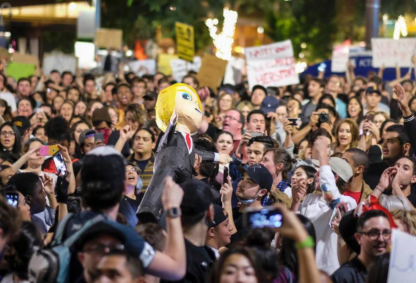 La elección de Trump desata fuertes protestas en EE UU