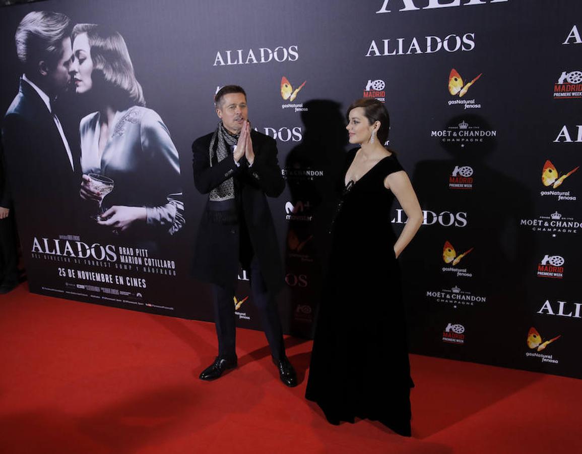 Brad Pitt y Marion Cotillard estrenan &#039;Aliados&#039; en España