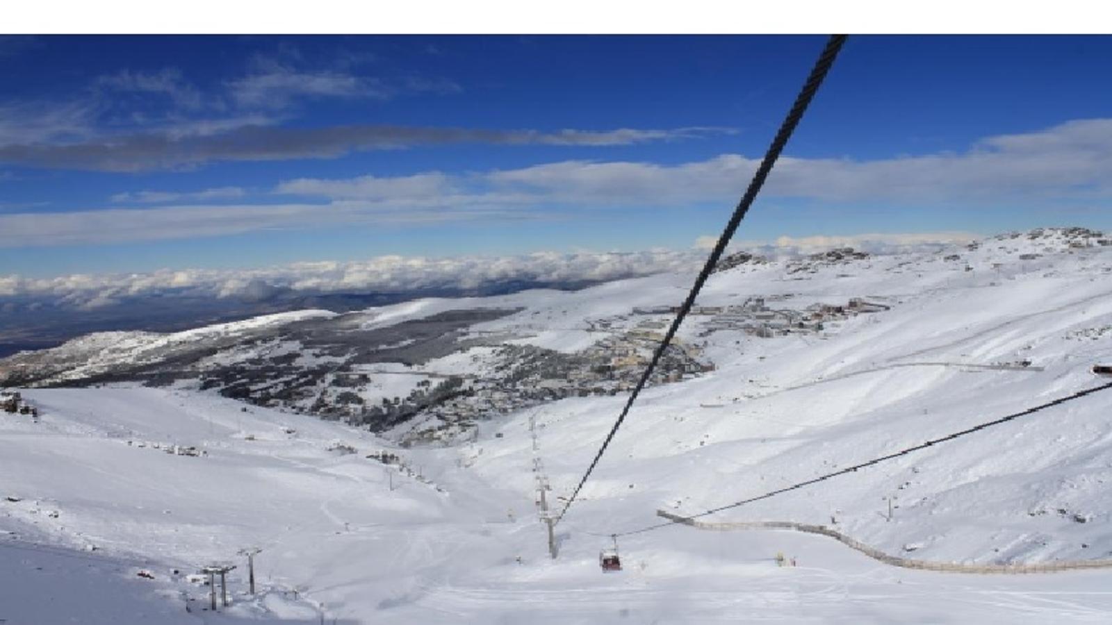 El primer fin de semana de nieve, en imágenes