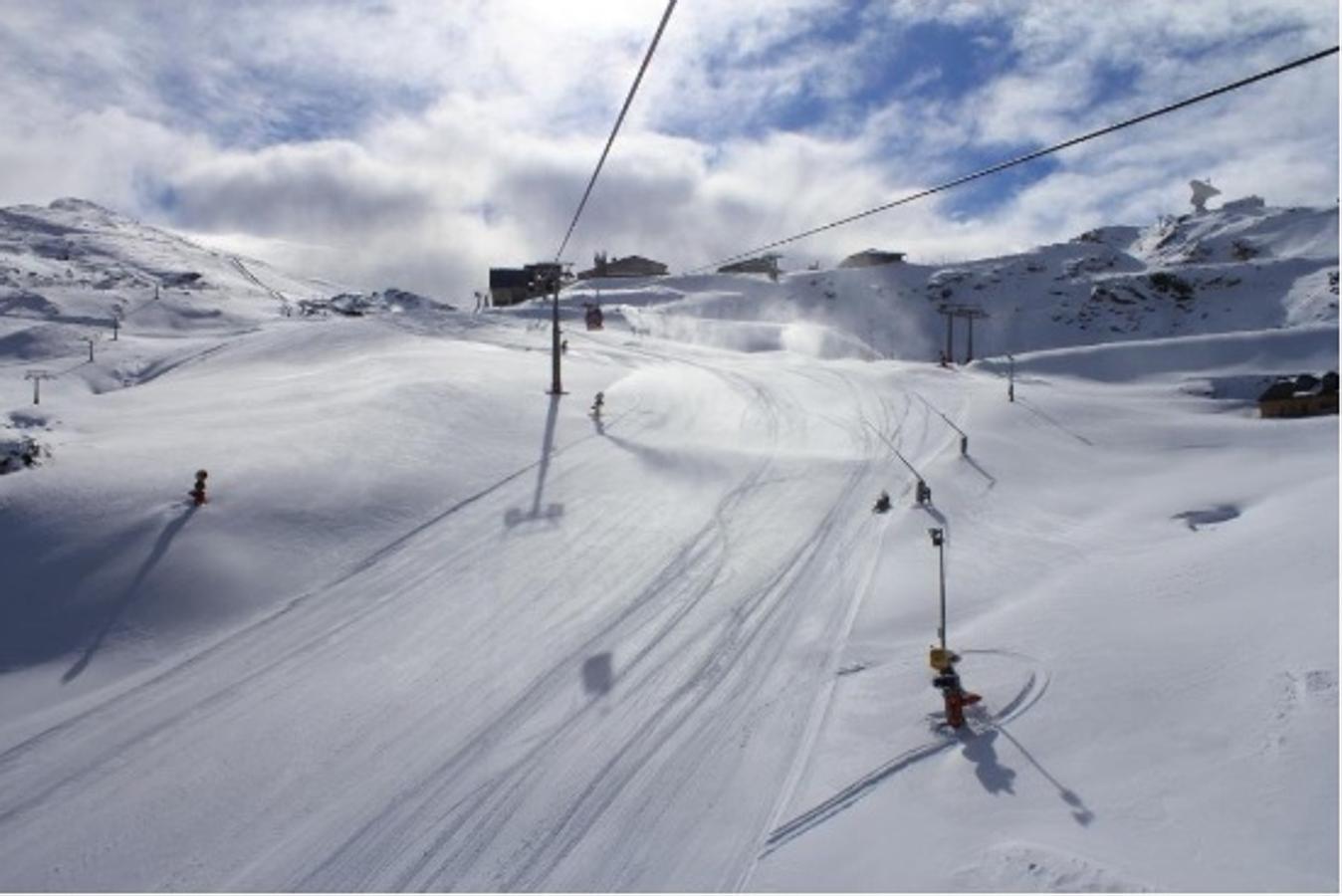 El primer fin de semana de nieve, en imágenes