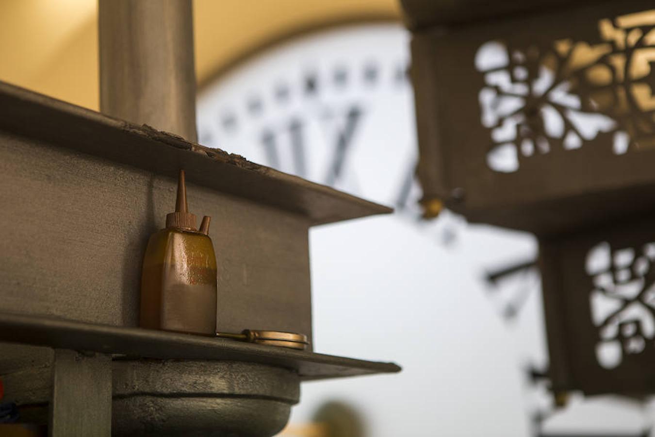 El reloj de la Puerta del Sol, desde dentro