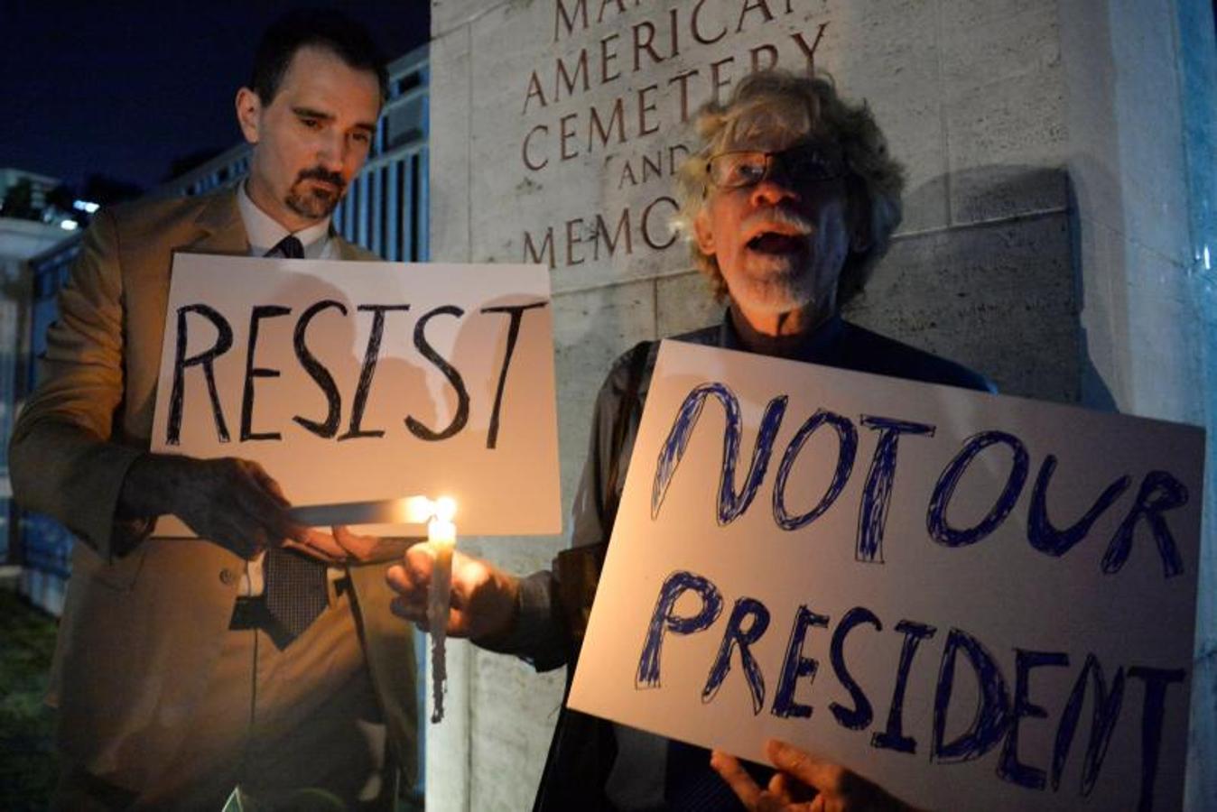 Los detractores de Trump salen a la calle