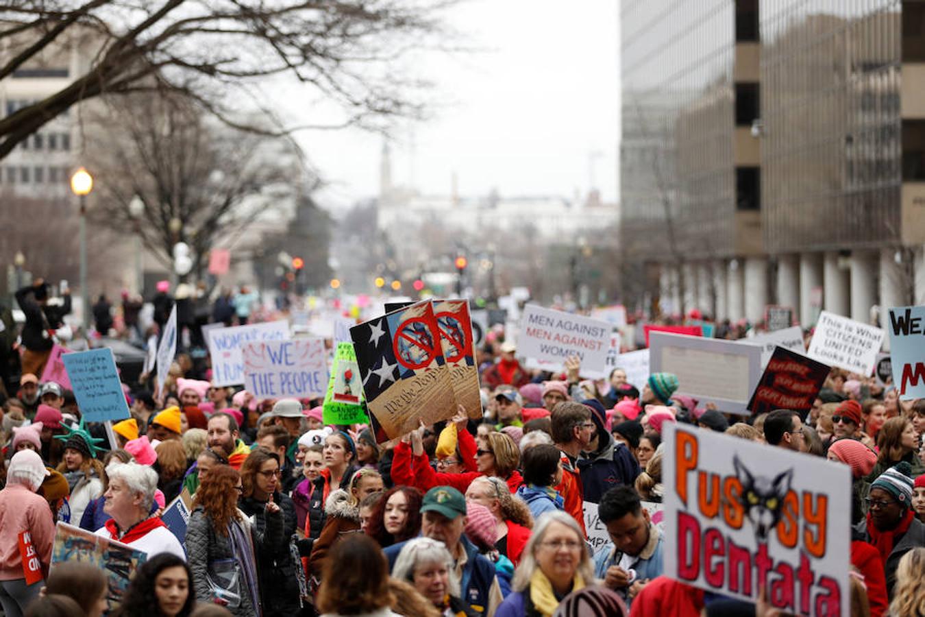 La Marcha de las Mujeres contra Trump, en imágenes