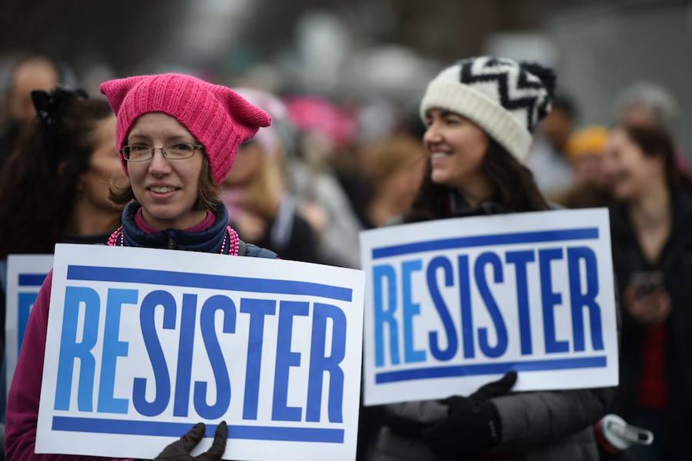 La Marcha de las Mujeres contra Trump, en imágenes