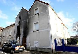 La vivienda en la que se produjo el incendio en la localidad francesa de Charly-sur-Marne