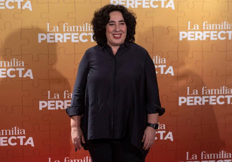 Arantxa Echevarría en el estreno de su segundo largometraje, 'La familia perfecta'.