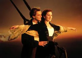 DiCaprio y Winslet en una de las secuencias más populares de 'Titanic'.