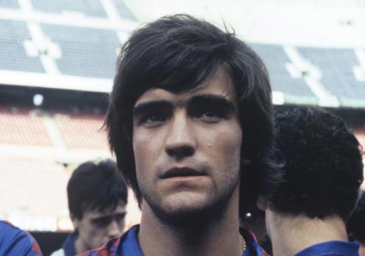 Marcos Alonso en el Barça que ganó la Liga en la temporada 83-84