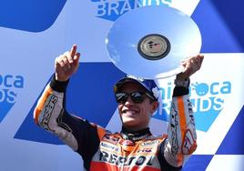 Marc Márquez, en el circuito australiano de Philip Island en octubre de 2022